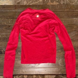 lululemon athletica Red Long Sleeve Top